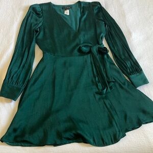 treccia hammered satin dress Treccia Hammered Satin Dress